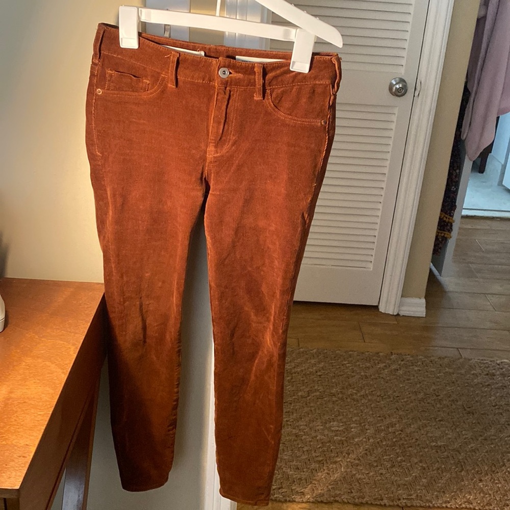 Corduroy Anthropologie pants skinny high-rise